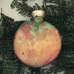 Modern Hand Painted Glass Ornament